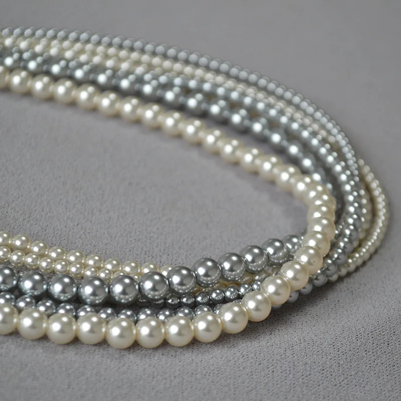 Лидер продаж модное ожерелье из натурального белого пресноводного культивированного жемчуга для женщин