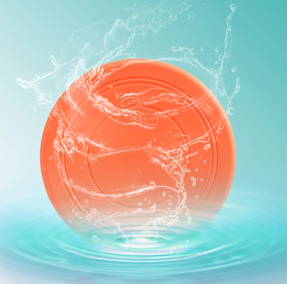 Pet Dog Training Soft Frisbeed Toy Flying Disc Fetch Silicone Fun Toy