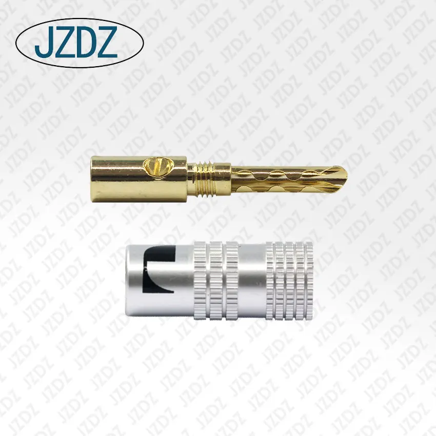 
JZDZ J.10054 High quality copper plated 4mm banana plug without welding Stereo 4mm banana plug 