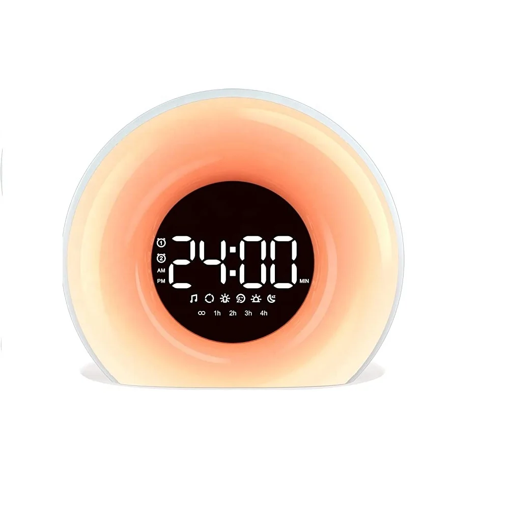 Hot Sale Sunrise Simulation Sleep Wake-up Light Smart Wake up Alarm Clock