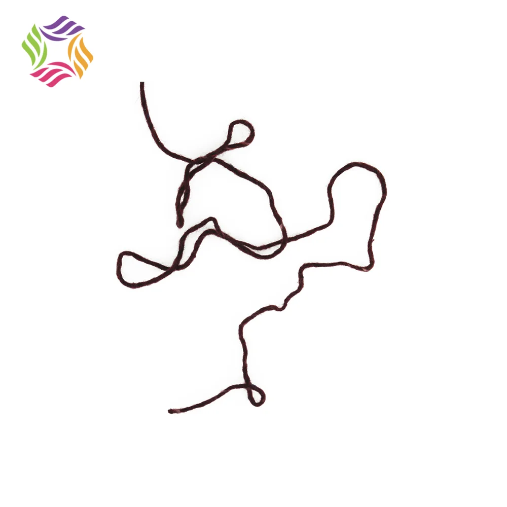 Spun raw silk hanks yarn for weaving