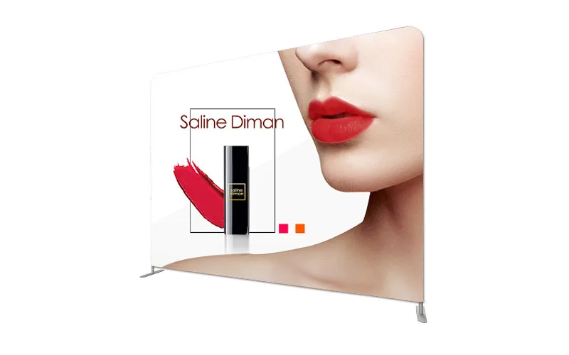 Wholesale new design ADMAX portable aluminum tube pillow case trade show tension fabric backdrop display