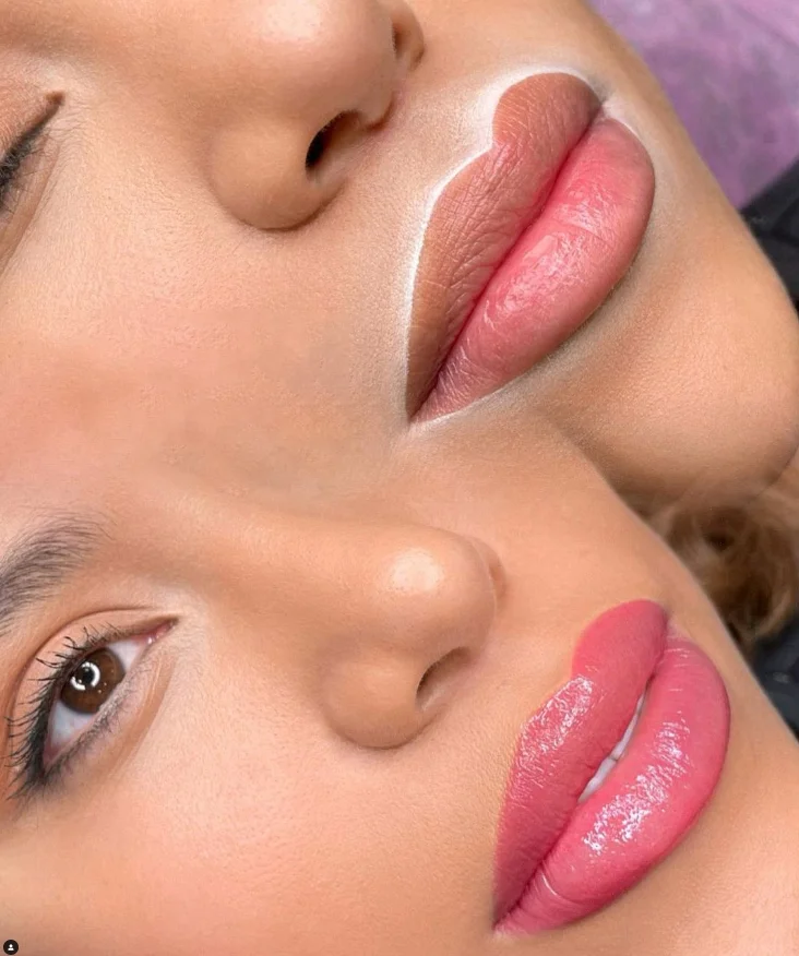 OEM Private label microblading lip white eyebrow brow shaping mapping paste kit with mapping string