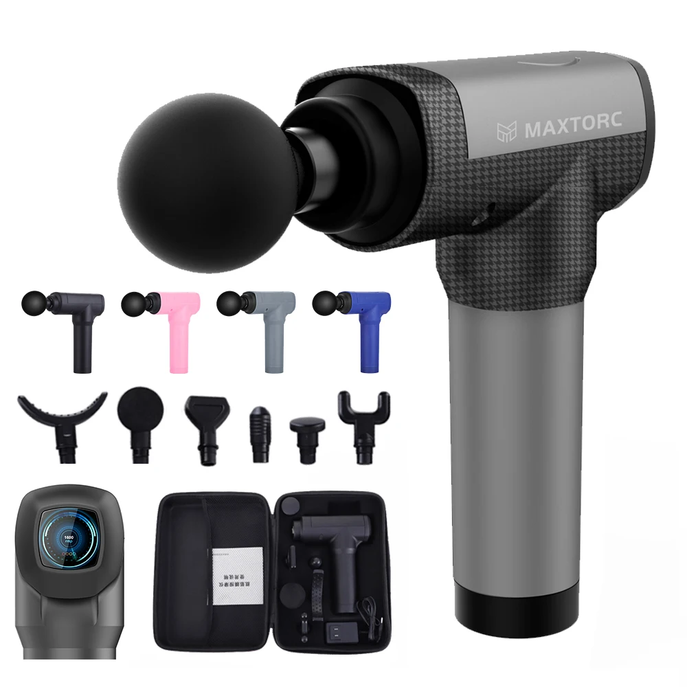 Top 3 factory deep tissue massage gun custom logo gym sports muscle massage gun logo
