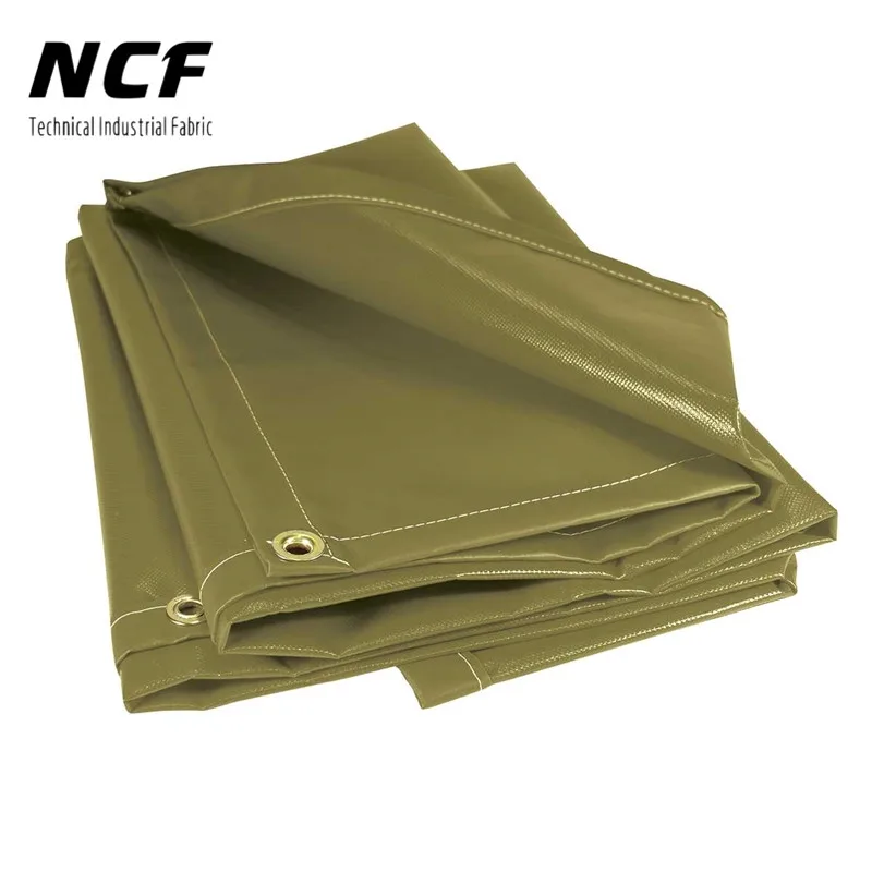 Ncf Custom Waterproof Plain Dyed Heavy Duty Cotton Canvas Tarpaulin Fabric Outdoor Tarp Tent Canvas Tarpaulin Fabric