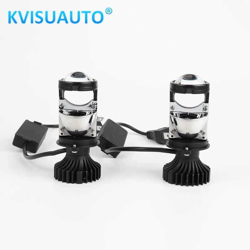 CQL kvisuauto 12V 24V Y6 T1 H4 светодиодные фары автомобиля Мини объектив проектора 6000 К DC9-32V Высокий Низкий Луч авто