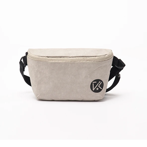 Kraft Paper Recycled Light Weight Paper Fanny Pack Waist Bag Daily Sport Waist Bag
