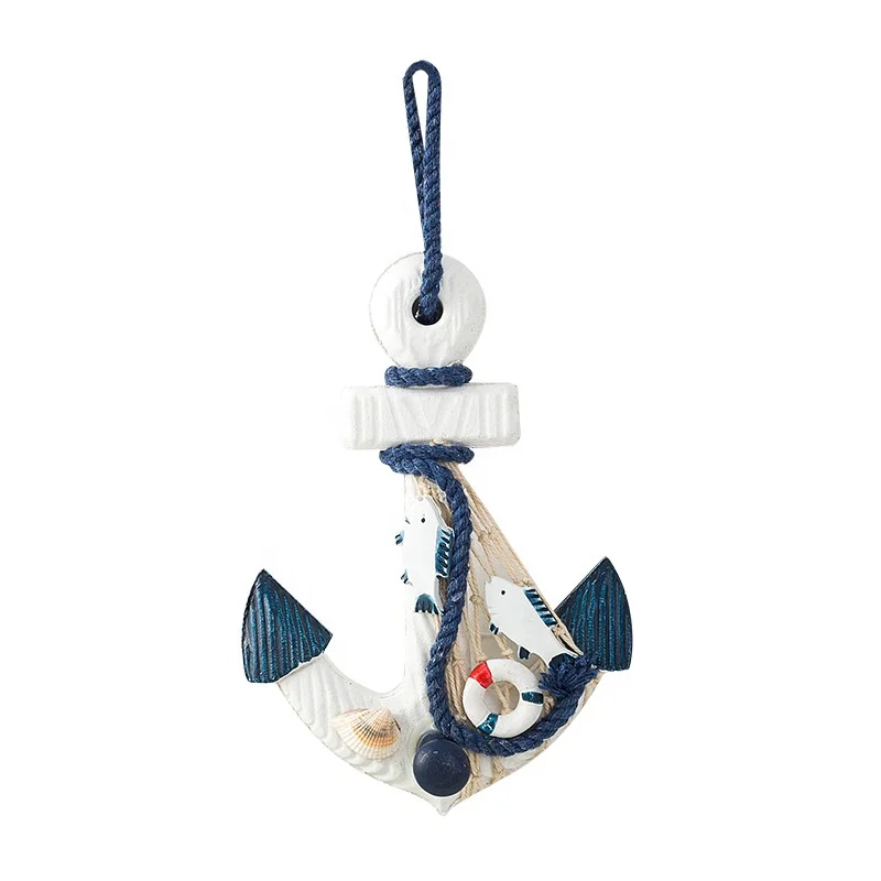 Wood Anchor Wall Hangings Ornamental Home Nautical Marine Decor Vintage Wood Pirate Ship Anchor Hook Anchor Wall Decor