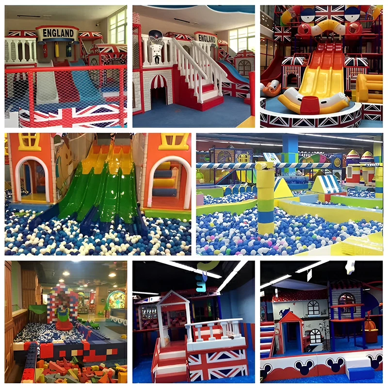 Personalized cartoon bear kids amusement kids interactive game equipment indoor playground 3-12 years old kids soft game