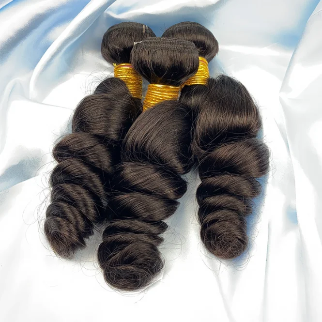 Human Hair Extensions Package Custom, 12A Grade Raw Cambodian Hair, Virgin Cuticle Aligned Raw Hair Bundles