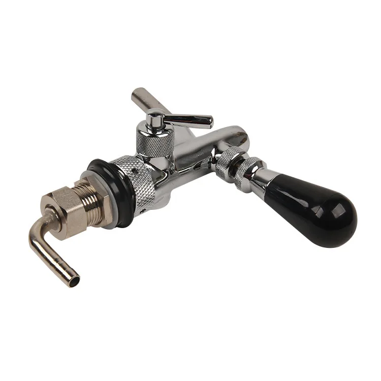 Draft Beer Tap Adjustable Beer Faucet Stainless Steel Brass Chrome Plating Shank with Ball Lock Kits Bar Accessories