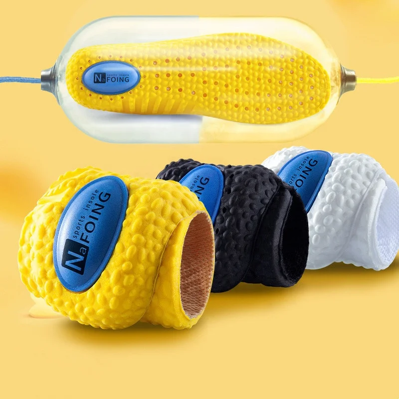 Wholesale Soft Elastic Sneakers Insoles for Shoes Men Women Sport Running Breathable Shock Absorption Orthopedic Shoes Pad