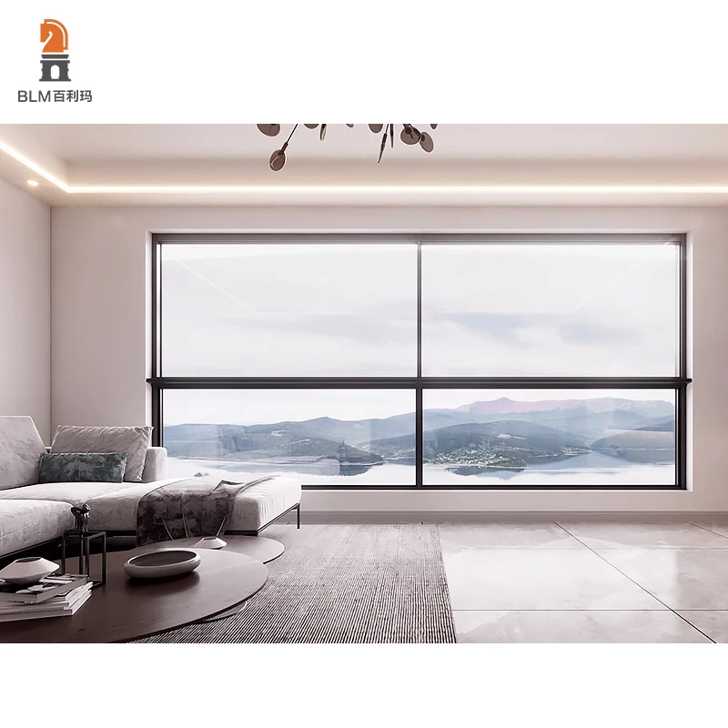 Best hurricane impact windows Modern Ultra-Slim Aluminum Sliding Glass Windows Modern Slim Frame Sliding Window