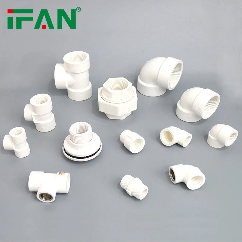 Ifan Brass Insert Pvc Pipe Fittings Names 20-63mm Pvc Plumbing Pipe Fittings