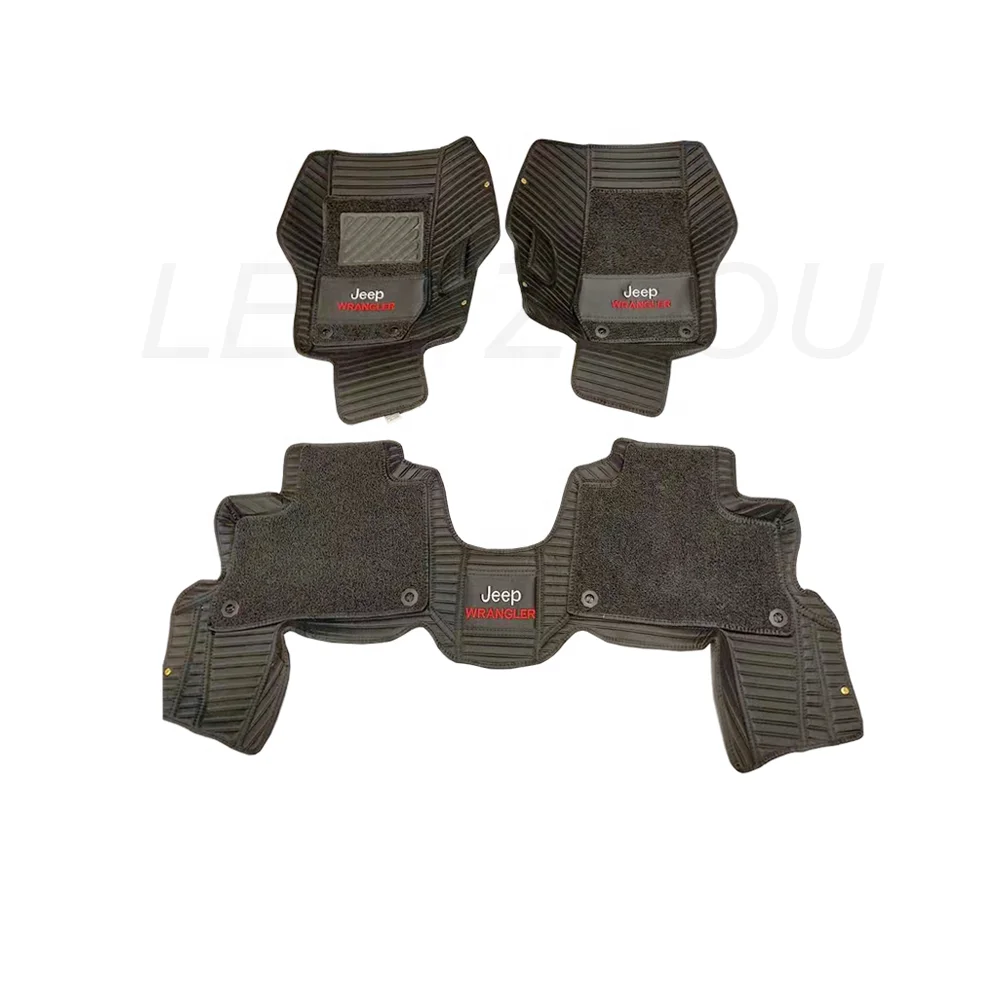 Hot Sale Custom leather car mat Floor Carpet For Jeep Wrangler 2011-2017 2018-2022 2023