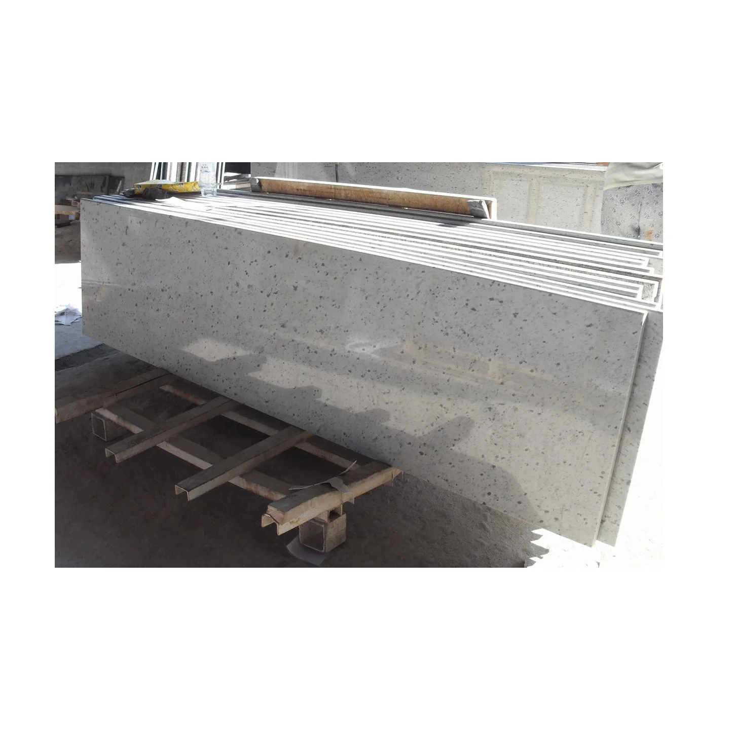 Polished Half Slab Pre-made Balconies Balustrade Plinth Use Stone Registration checking Desk Bar Bench Work Top Floor Tiles