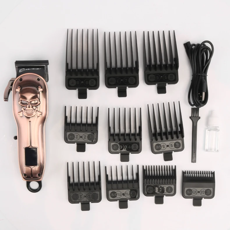 ENZO EN-1413 Professional Men Cordless Hair Clipper Machine Trimmer Baldheaded Hair Clipper Zero Gapped Detail Beard Shaver