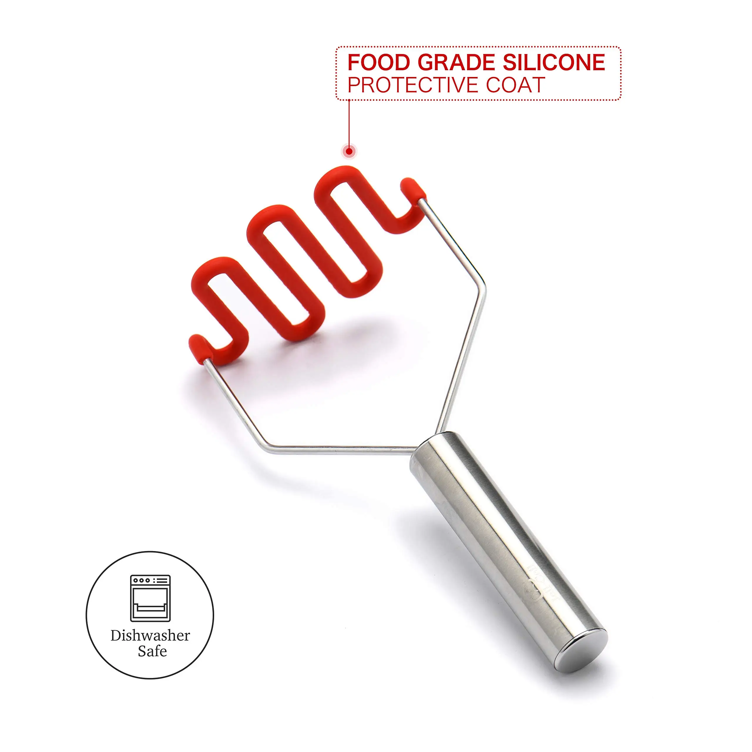 Большая мини-черная красная нейлоновая проволочная силиконовая ручка из нержавеющей стали ручная пластиковая нержавеющая сталь пресс для картофеля и Ricer