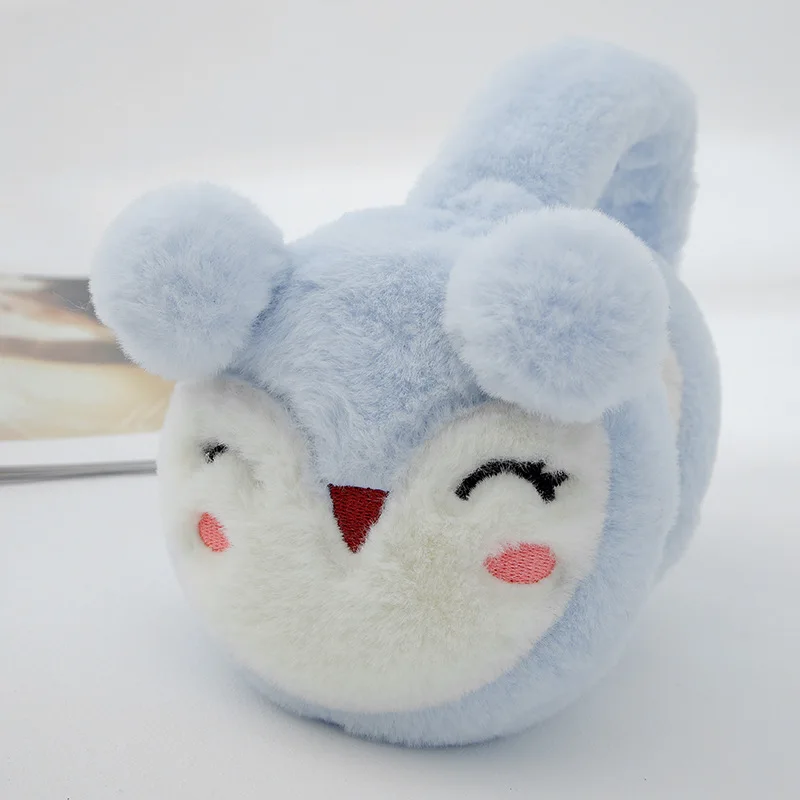 Women winter cute fox warm windproof ear warmer student headwear cartoon plush ear muffs