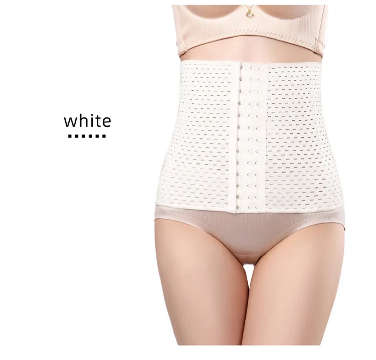 OEM Hollow out breathable fitness exercise reduce belly waist seal body shaping abdominal girdle body corset