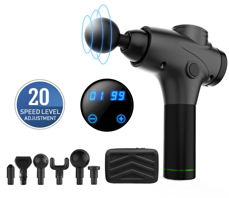 
Wholesale chiropractic deep tissue Muscle sports vibration cordless Massage Gun best handle massage gun manufacturer 