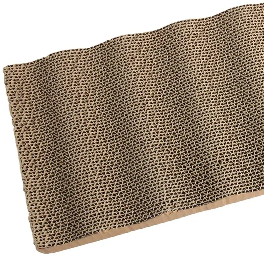 ALL-FOR-PAWS 3 Pack Double Cardboard Scratcher Kitty Scratching Pad with Catnip