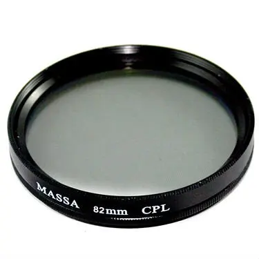 massa Photographic Equipment digital camera accessories CNC Machining aluminum ring optical glass 77mm camera lens CPL filter