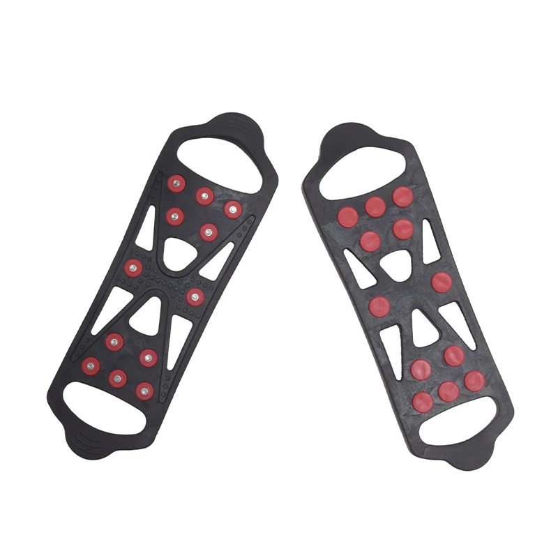 Ice Cleat Spikes Crampons with 10 Spikes Snow Grips Stretch Footwear Traction for Walking Climbing