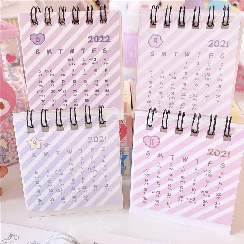 Настольный мини-календарь с японским аниме-рисунком ежедневник планировщик органайзер для расписания на год украшение офиса и стола