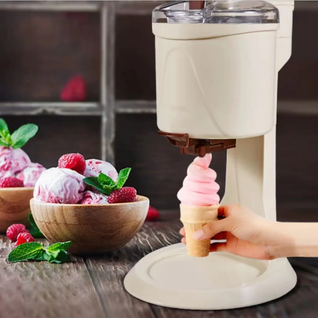 Hot Sale Ice Cream Cone Machine Household Small Mini Automatic DIY Yogurt Child Milkshake Maker