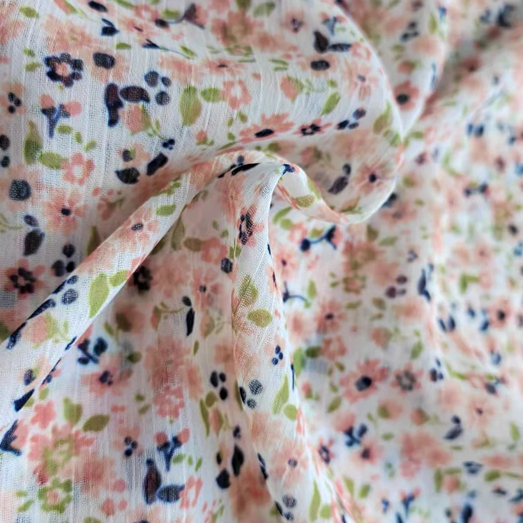 100 POLYESTER FABRIC CRINKLE CHIFFON YORYU FABRIC WHOLESALE FOR GARMENTS