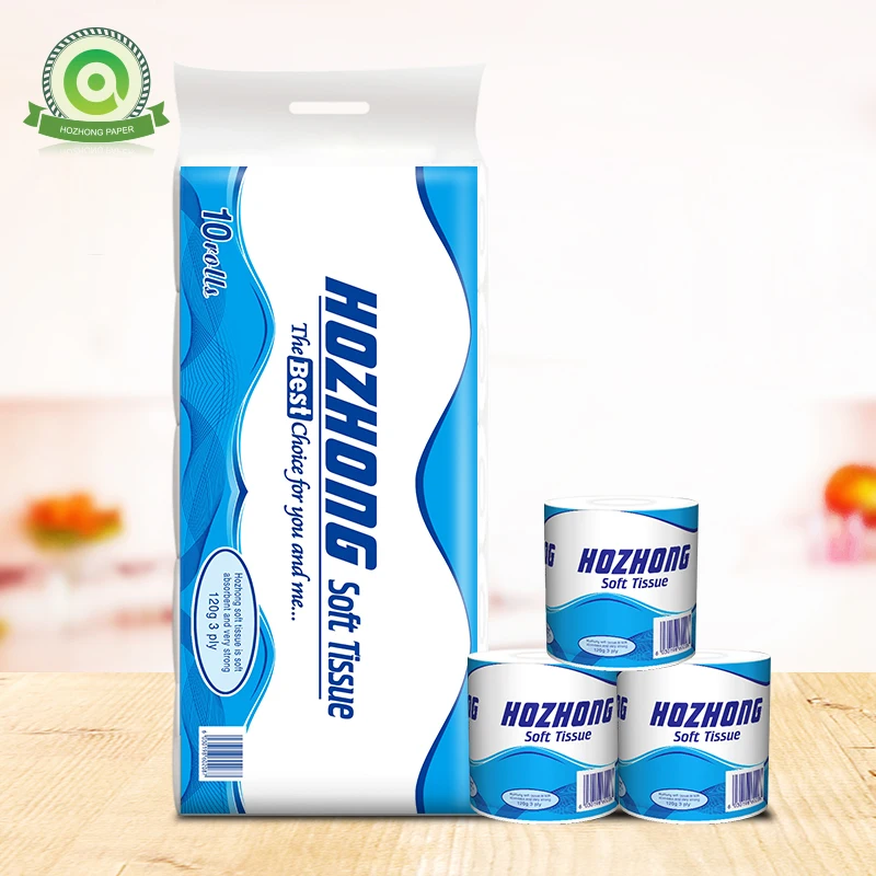 hot sale products absorbent unbrande toilet paper water soluble soft pallet of toilet paper good smell and soft