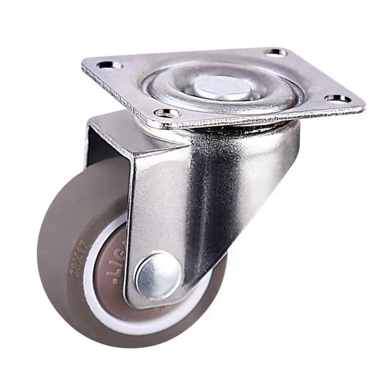 Furniture swivel caster 31mm TPR castor wheel with bearing
