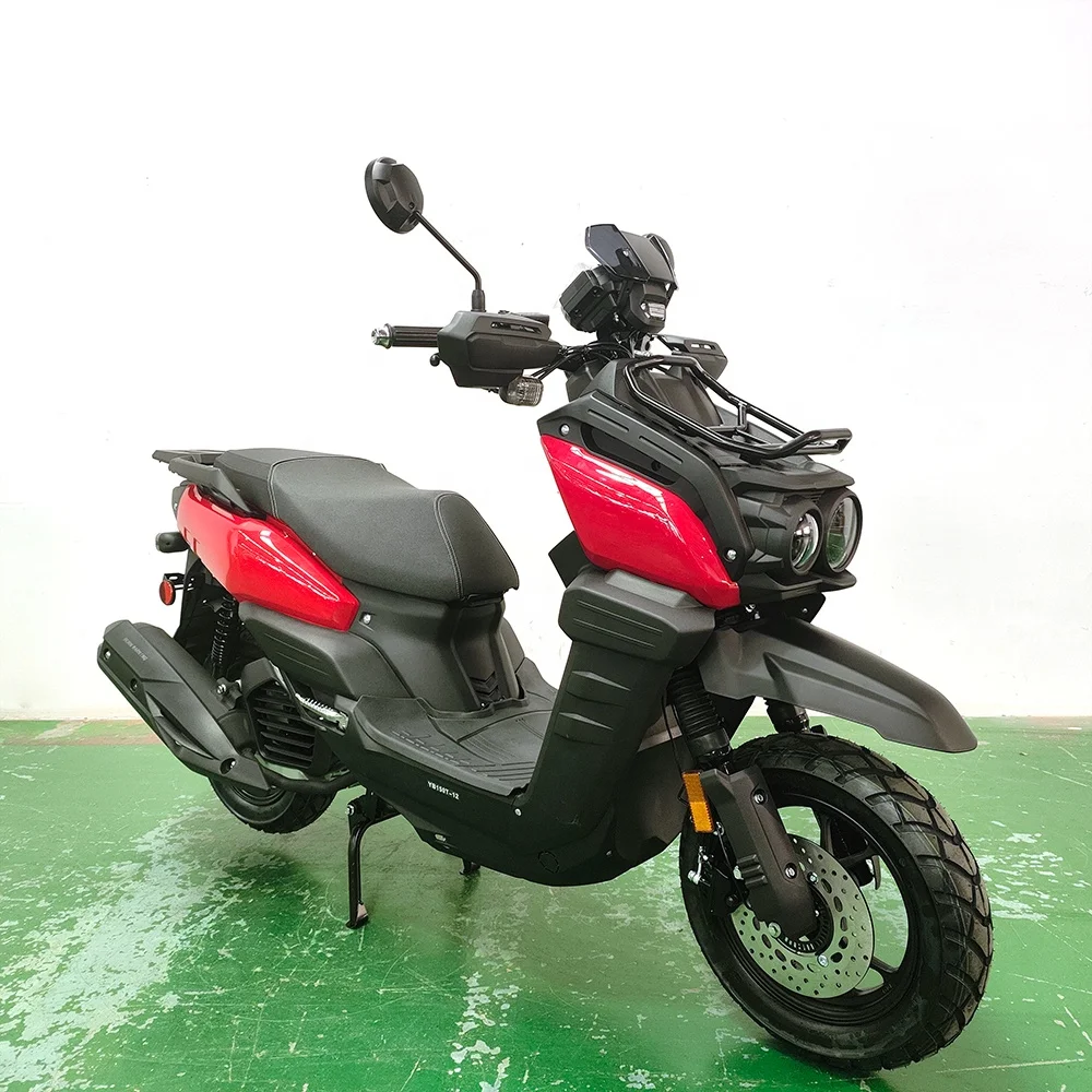 Most popular China factory 150cc gas motor with air cooled max speed 85km/h powerful scooter on road for Adult