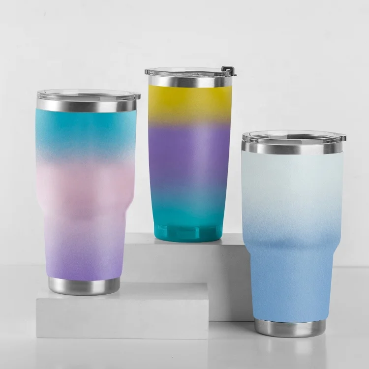 2021 Amazon Hot Sale Customized Logo Double Wall Stainless Steel Thermal Vacuum Blank Coffee Color Wine Pipe Mug