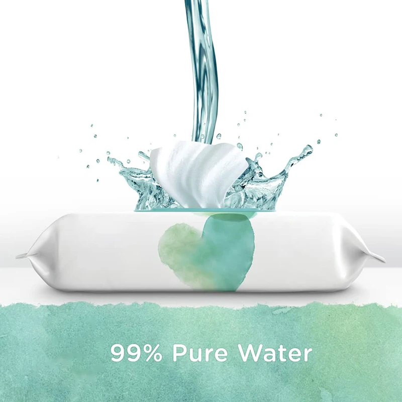 100% Bamboo Natural Fabric Biodegradable baby wet wipes organic baby wipes