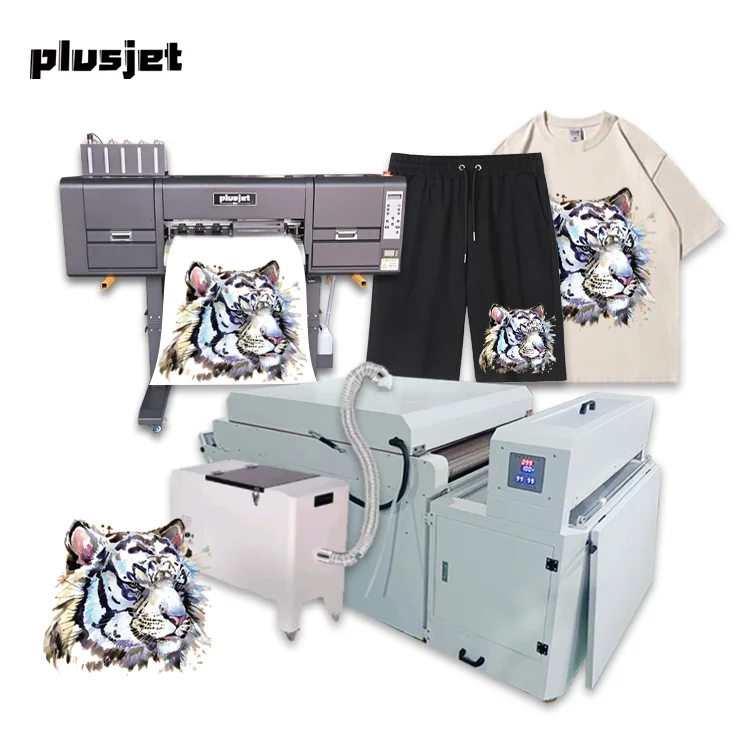 Plusjet PJ-700K CYMK + белые чернила DTF цифровой impresora 70 см принтер автоматическая футболка dtf для одежды