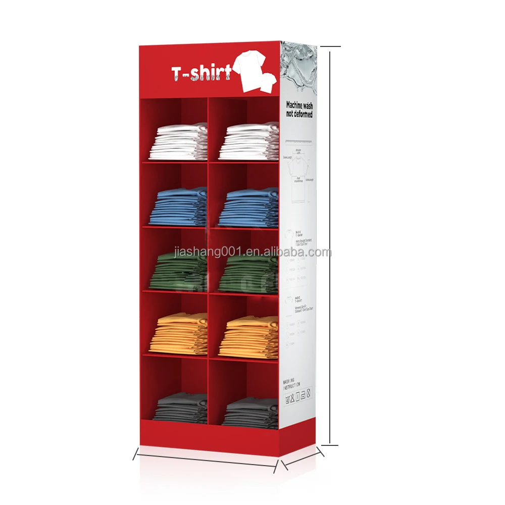 Custom Toothpaste Body Wash Shampoo T-Shirt Pallet Display Stand Retail Store Display Rack Cardboard Pallet Display Stand