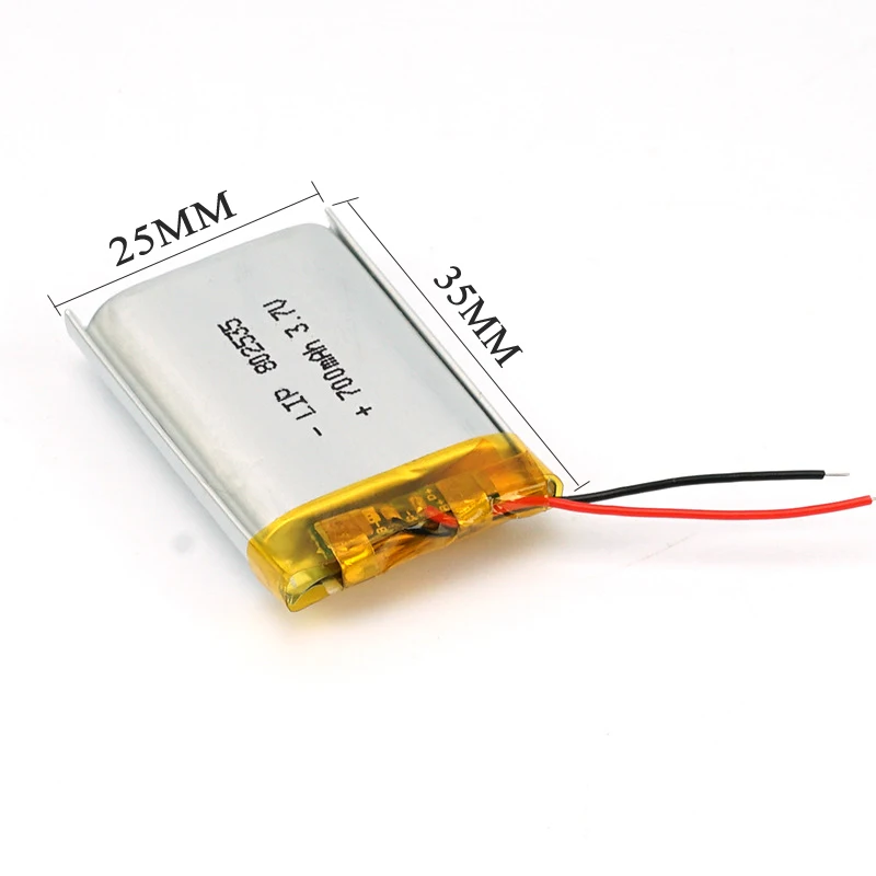 802535 702535 700mAh 600mah Battery rechargeable kc 3.7v Lipo battery lithium ion batteries for Dog trainer