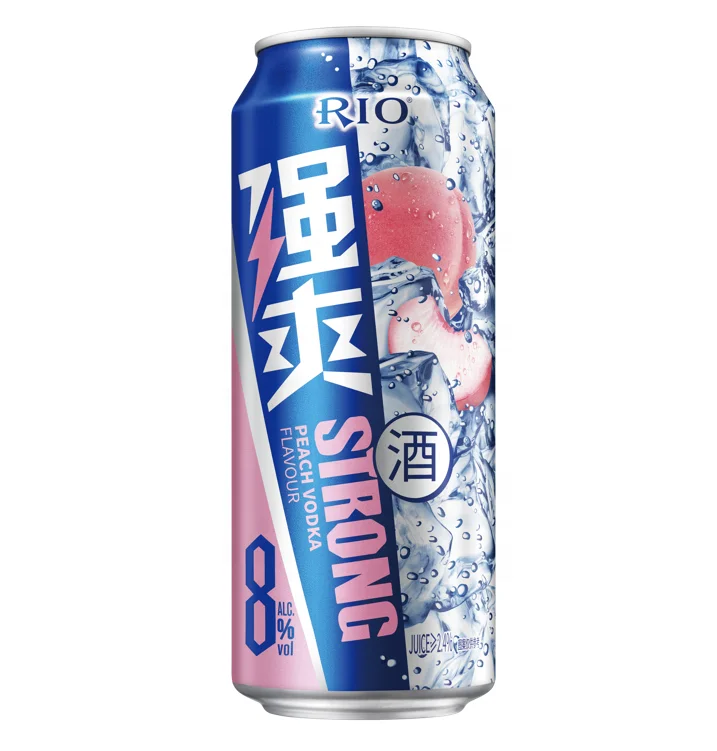 Коктейльный напиток RIO серии Strong, предварительно смешанный коктейльный напиток с белым персиковым ароматом водки 8% мл для семейного бара, праздника, клуба, вечеринки