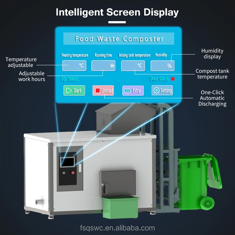 kitchen waste disposal food waste recycling machine food waste composter garbage disposal machine