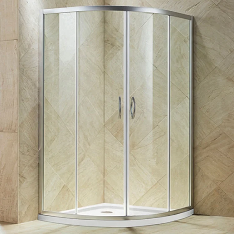 Portable Sector empered Glass 870*870Mm Bath Shower Cabin Pivot Hinge Shower Screens