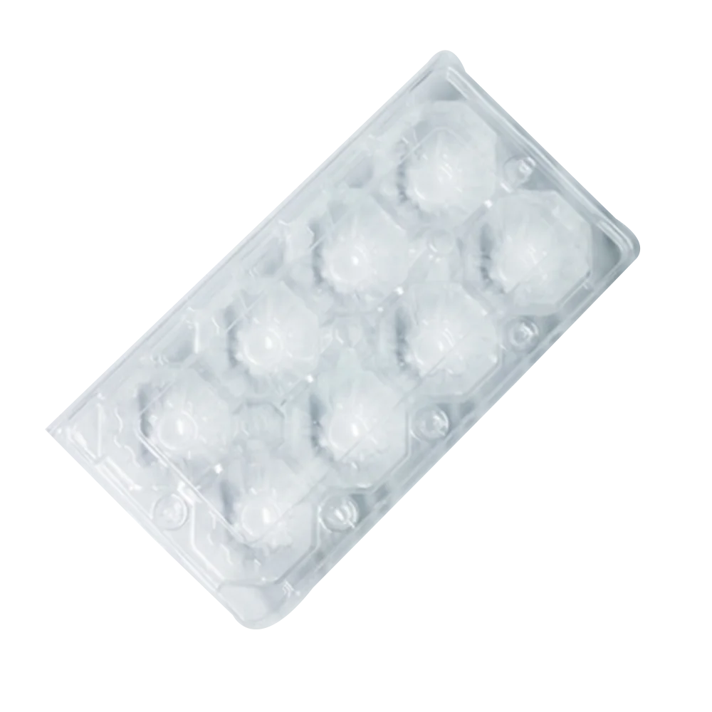 Wholesale Packing Storage Box Pulp Moulding Processing Transparent Disposable Plastic Egg Tray