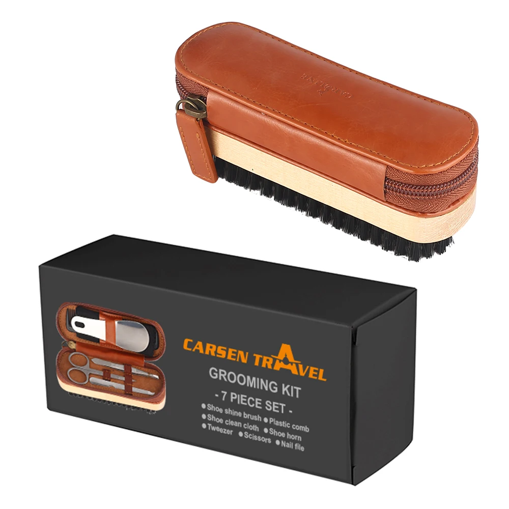 Premium Men grooming kit All in one travel kit  Multi-functional  Shoe cleaning kit Fantastic travel gift Perfect Gift set