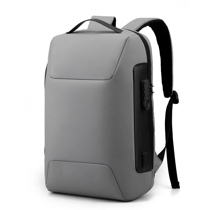 Wholesale Splash-proof fabric anti theft  Office men business computer backpack 15.6 inch laptop bag backpack with usb