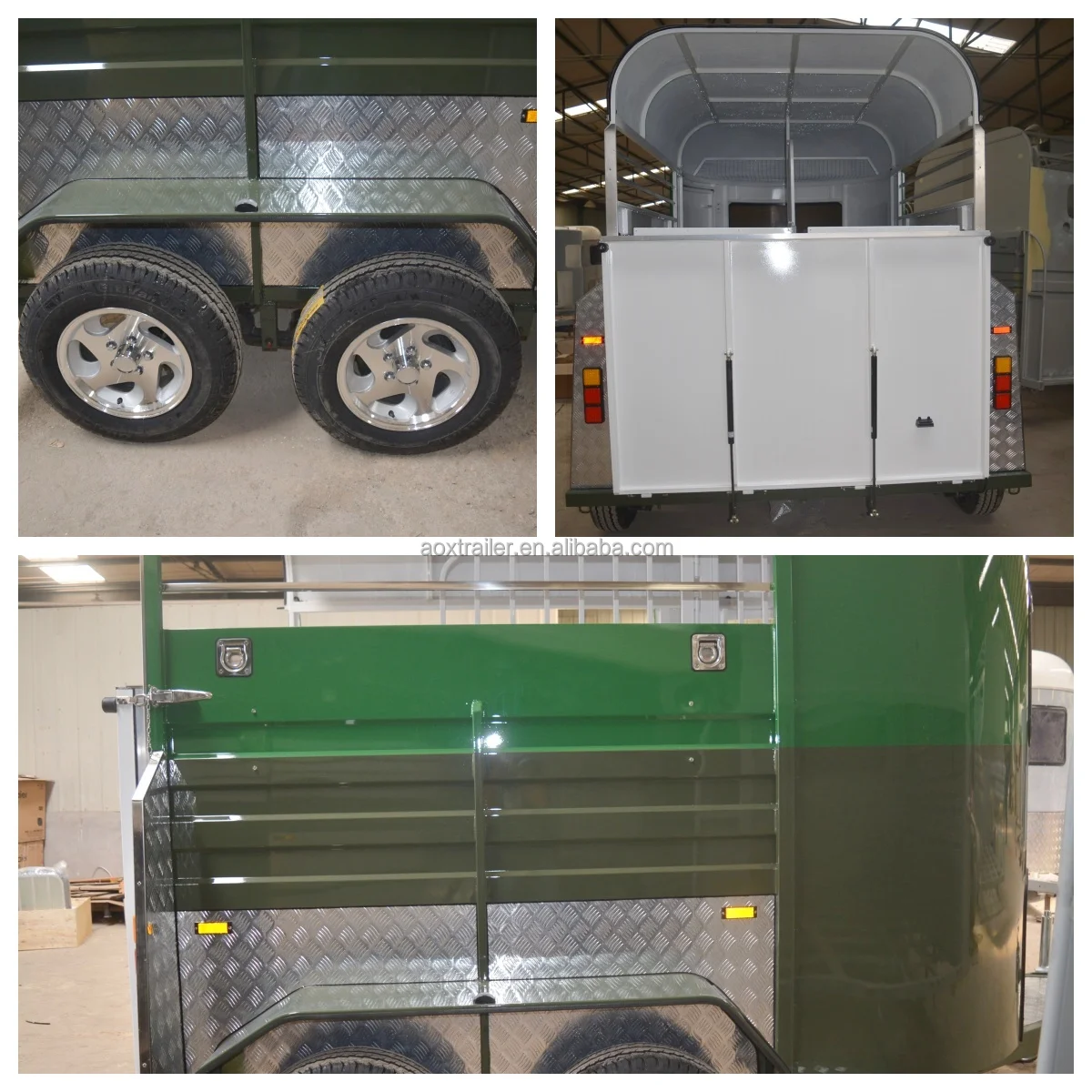 Popular Sale Open Horse Trailer Truck 2 Horses With Popular Price