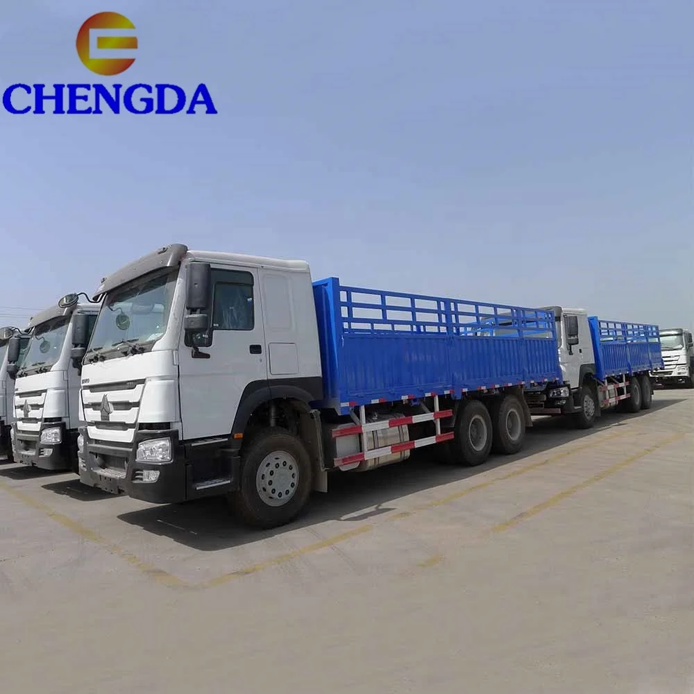 China Sino Truck HOWO Cargo Truck Chassis 45m3 Fence Truck Hot Selling In Somalia