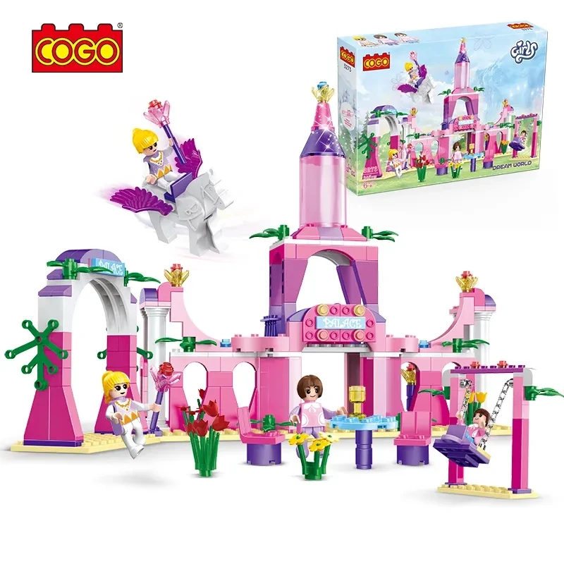 COGO Blocks 3273 DIY Princess Series 346 PCS Mini Block Set Educational Building Block Toys for Girls