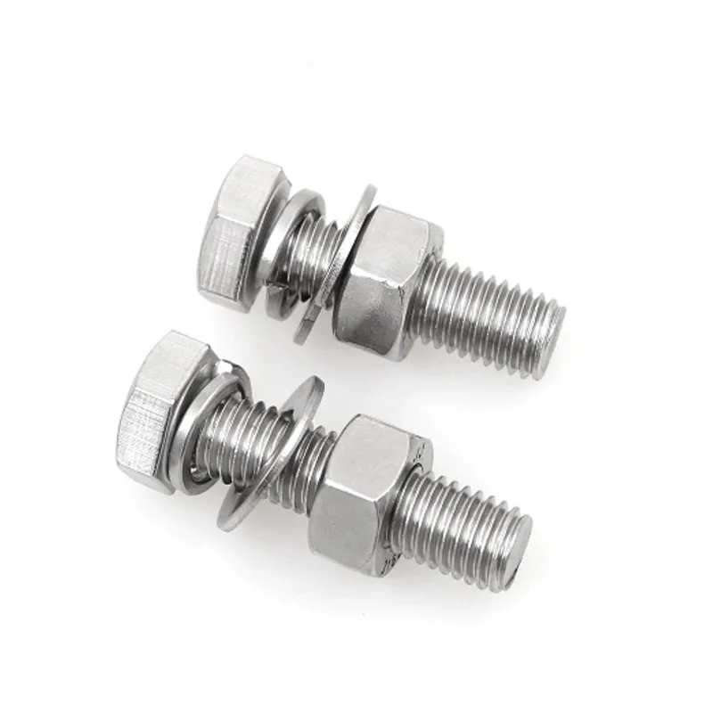 Good Quality Din933 10.9 Bolts Stainless Steel Screw Bolt For Building Washer SS Bolts and Nuts