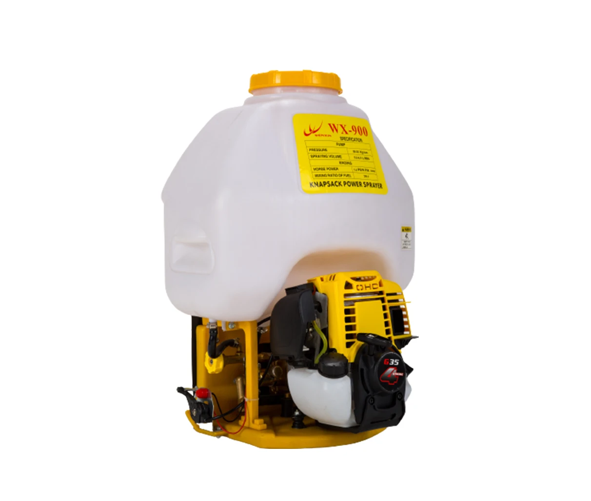 Model WX-900A 25L 4 stroke Knapsack gasoline power sprayer for agriculture